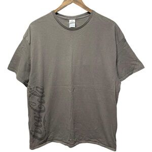 Coca-Cola vertical spell out basic gray dark gray short sleeve crewneck T-shirt